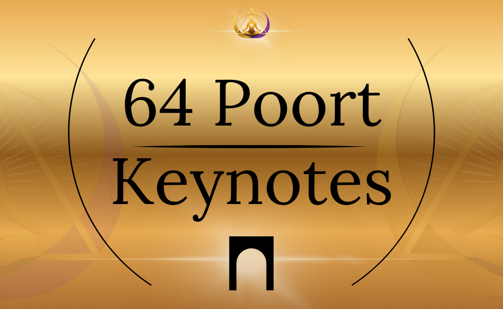 64 Human Design poort keynotes met de kernbetekenis van iedere poort